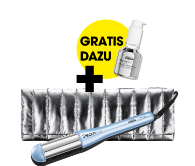 L'Oréal Pro Steampod Dampfglätteisen 4 All-in-One Stylingtool Glacial Utopia Edition inkl. Glättungsserum (19010461) L'Oréal Pro Steampod Dampfglätteisen 4 All-in-One Stylingtool Glacial Utopia Edition inkl. Glättungsserum